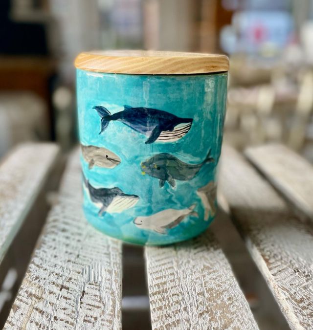 Heute dürfen wir euch eine - zur Malbucht besonders passende - Holzdeckeldose mit Walen, Delfinen und Robben drauf zeigen.

Sie sieht bezaubernd aus und erinnert uns an einen warmen Strandtag oder einen Tauchgang im warmen Meer…

Ganz passend zum heutigen Tag, oder?

Liebe Grüße aus der Bucht und einen ganz schönen Tag … 🌊

#diemalbucht #keramik #keramikbemalen #keramikselberbemalen #selbermachen #kreativsein #hamburghamm #geschenk #farbenfroh #ahoi #freizeit  #hamburg #familie #kinder #gegenlangeweile #lebensfreude #wale #tauchgang #strandtag